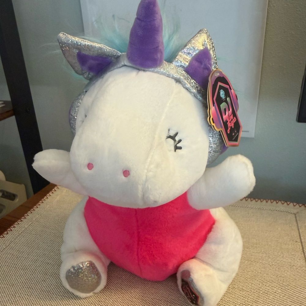 F.A.O SCHWARZ DJ Glow Bright Unicorn Plush With Lights & Sounds.  New With Tags